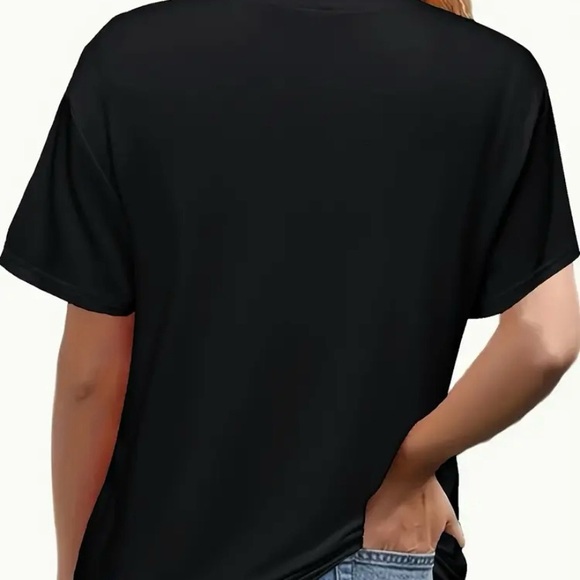 NWOT Black Sunflower Graphic Tee - Picture 6 of 8